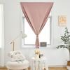 Self Adhesive Blackout Curtains Velcro No Drill Full Length Bedroom Living Room Privacy Thermal Insulated Easy Install 1 Panel