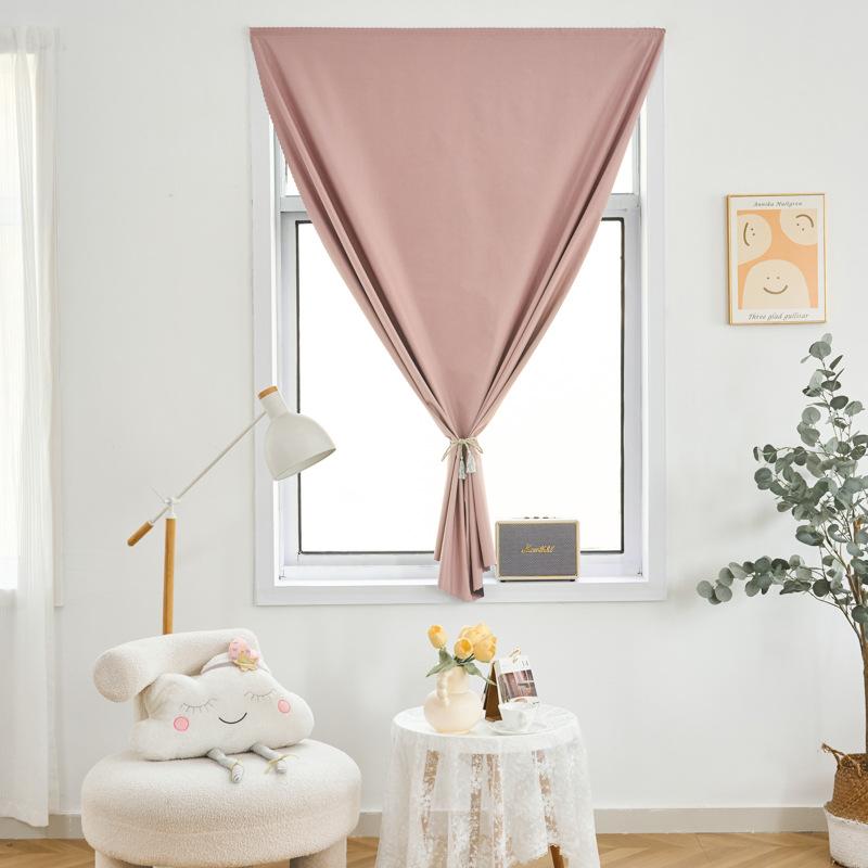 Self Adhesive Blackout Curtains Velcro No Drill Full Length Bedroom Living Room Privacy Thermal Insulated Easy Install 1 Panel