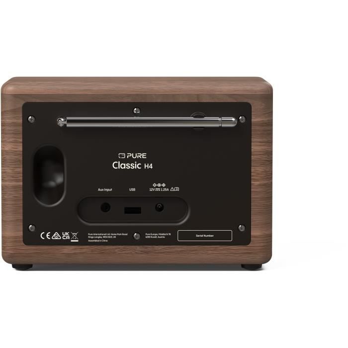 Radio cyfrowe - PURE - Classic H4 - Czarny Kawa/Orzech