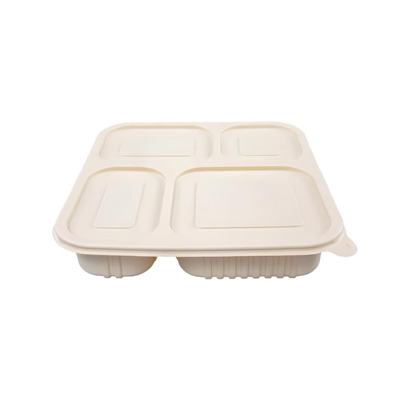 Einweg-4-Fach Biologisch abbaubarer Lebensmittelbehälter