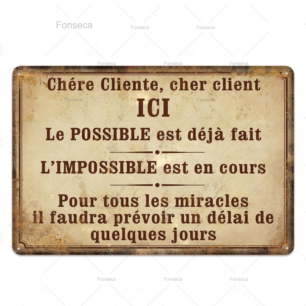 Place Des Aperos Plaque Metal Vintage French Retro Metal Tin Sign Bar Pub Club Wall Decor Iron Painting Decorative Plate