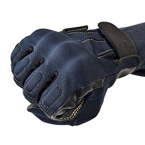 KOMINE Motorcycle Gloves Protective Vintage Mesh Gloves Olive M GK-249 Vintage Knuckle Protector Mesh Material for Spring, Summer, and Autumn