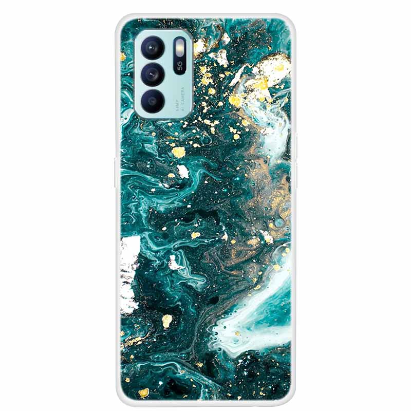 For OPPO Reno6 Z Cases Reno6 5G 6 Pro+ Clear Marble Soft TPU Silicone Cover For OPPO Reno 6 Pro Plus Phone Cases Reno6 Z CPH2251