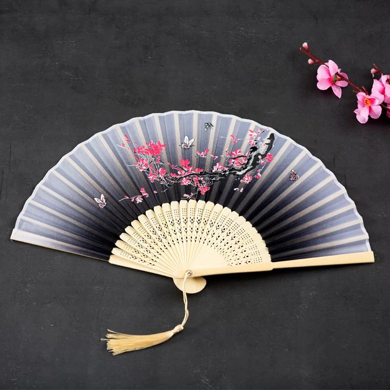 Summer Japanese-Style Cherry Blossom Hanfu Dance Chinese Style Folding Fan