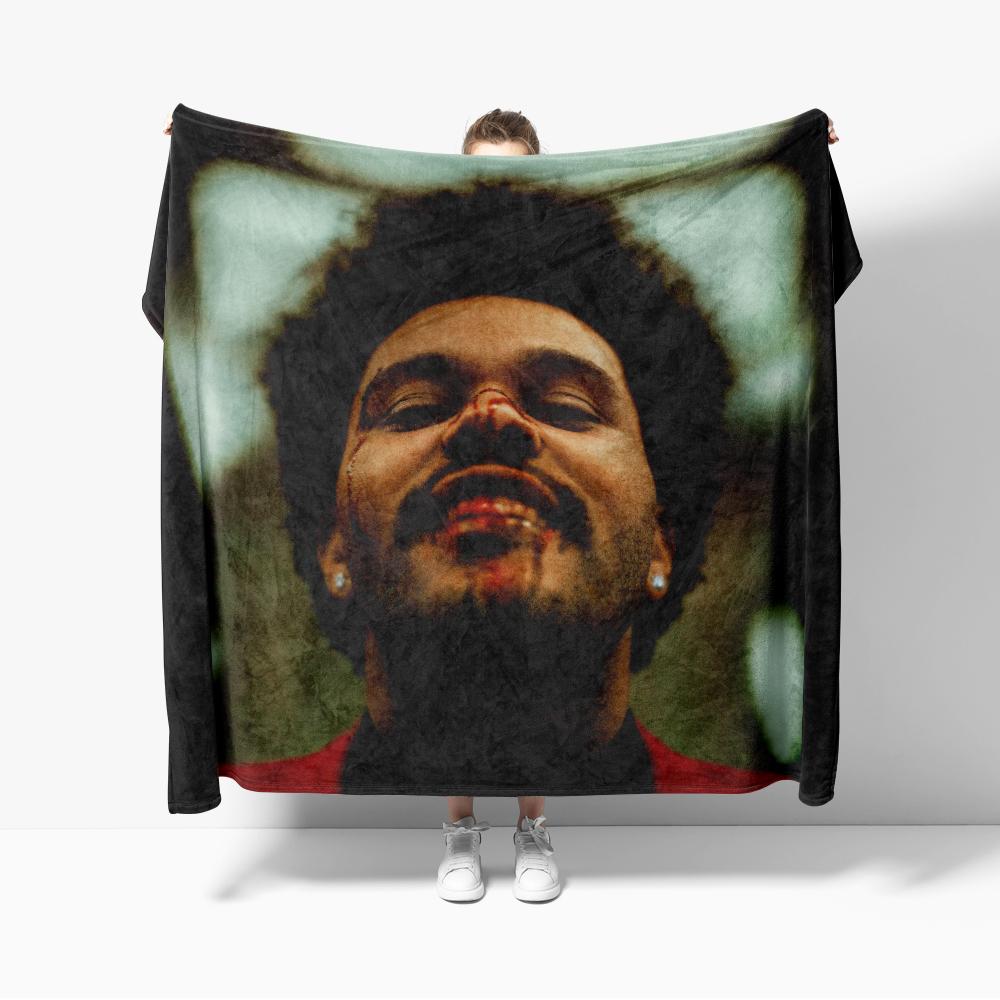 Hurry Up Tomorrow Flannel Blanket for Sofa Decoration Outdoor The Weeknd SINGER Blanket Throw Blankets Super Soft Bedroom Quilt