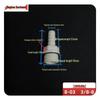 POM Anti-Corrosion Plastic Steel Connector with Internal and External Threads for Water Pipes and Tanks