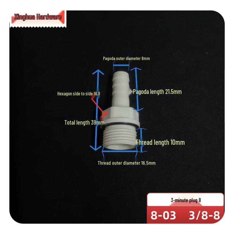 POM Anti-Corrosion Plastic Steel Connector with Internal and External Threads for Water Pipes and Tanks