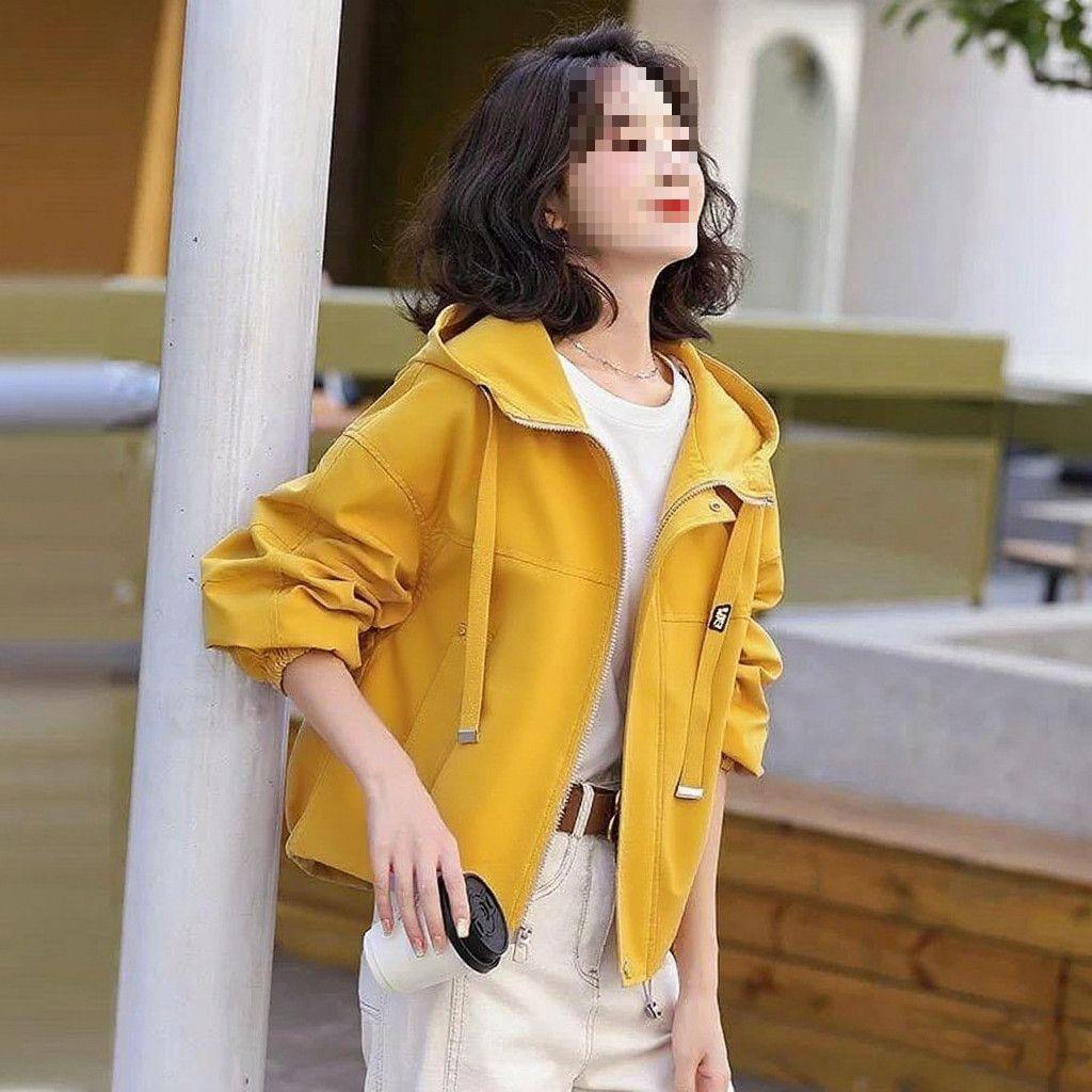 2025 Slimming Hooded Commuter Jacket: Spring/Autumn Loose Fit for Plus Sizes