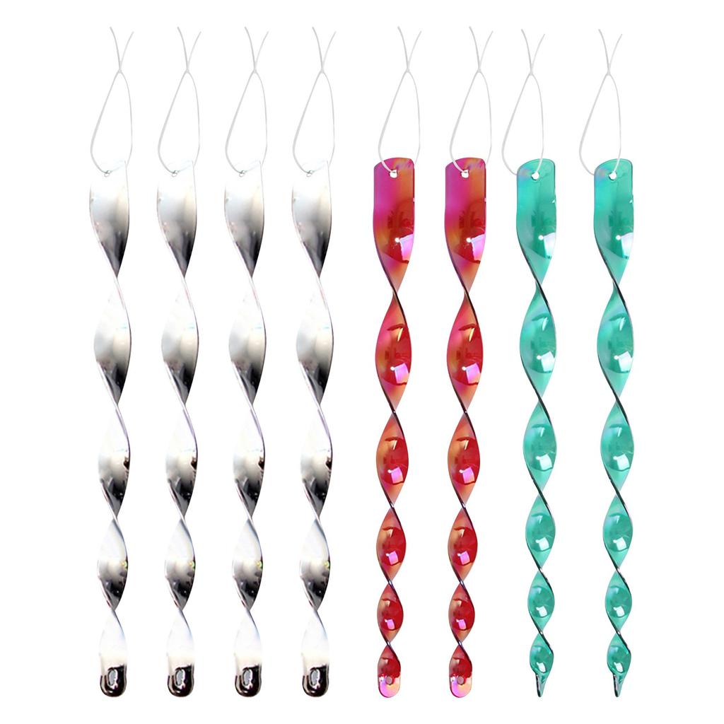 Bird  Wind Twisting Scare Rods Reflective Ornamental Spiral Deterrent