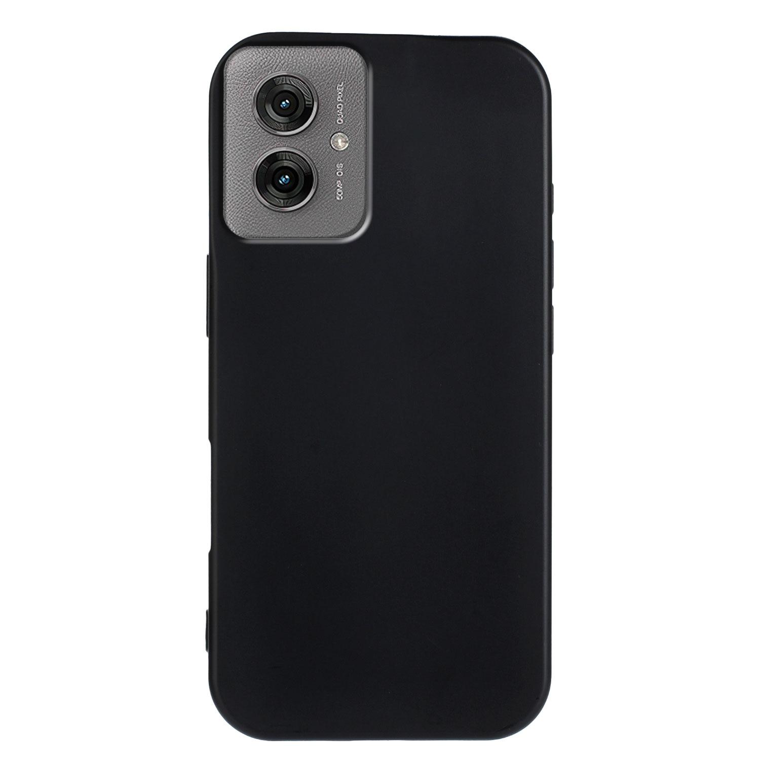 

For Motorola Moto G55 5G TPU Case Soft Matte Anti-fingerprint Phone Back Cover Black