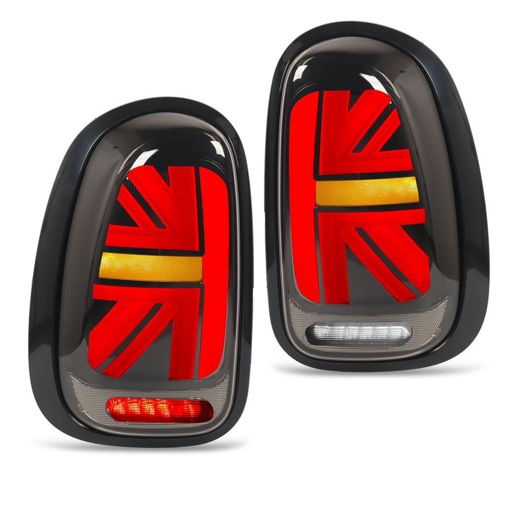 1Pair LED Tail Light Turn Signal Brake Light Tail Light Assembly Replacement for R60 2010 to 2016