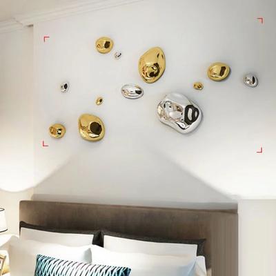 Plating Simulation Stone Pendant Home Modern Stone Ornaments Abstract Decoration Creative Studio Background Wall Stereo Hangings