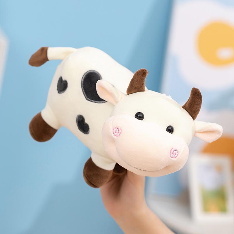 Cartoon Cattle Plush Doll Super Cute Cow Stuffed Toys Kawaii Room Decoration Baby Children Sleep Hug Pillow Sweet Gift For Girls
