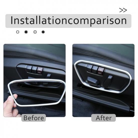 ABS Chrome Seat Adjust Handle Button Panel Trim For Toyota Supra -2024