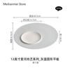 12 Inch White Ceramic Plate Home Main Dish Plate Creative Circular Cold Plates Kitchen Dining Bar Tableware Dinner Plates