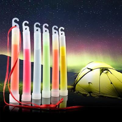 1Pc 6 Inch Survival Glowing Fluorescence Light Sticks Walking Hiking Camping SOS Gear Outdoor Sports Events Concert Lamp Stick