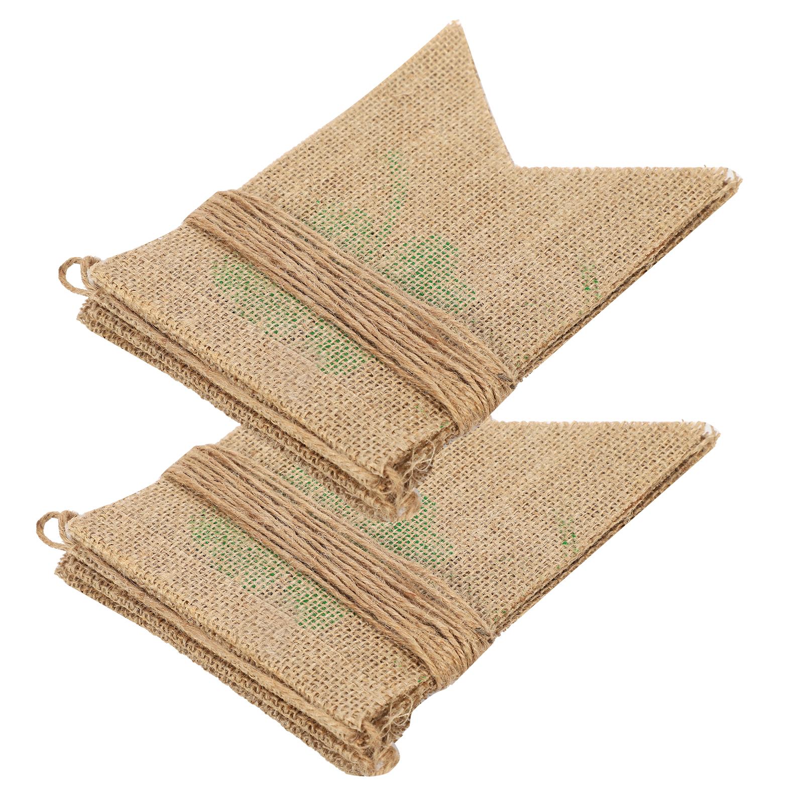 Мешковина Флажок Счастливый Клевер Ирландский Фестиваль Настенный Баннер Сделай Сам Домашнее Украшение