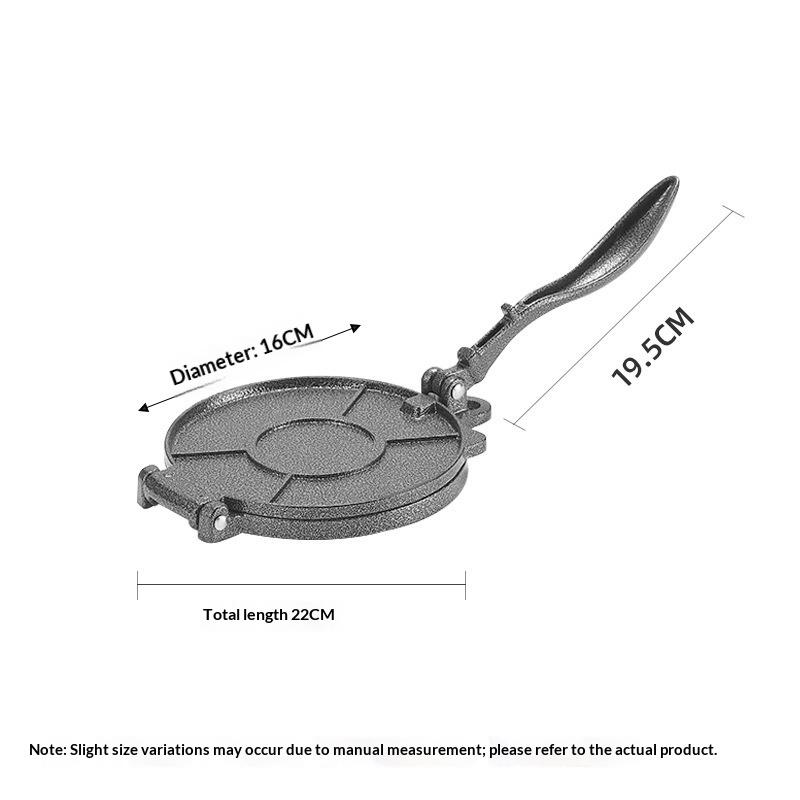 Küche Aluminiumlegierung Handbetrieben Mexikanische Tortilla-Presse Teigpresse Manuell Mais-Teigformmaschine Pfannkuchenpresse YUZI