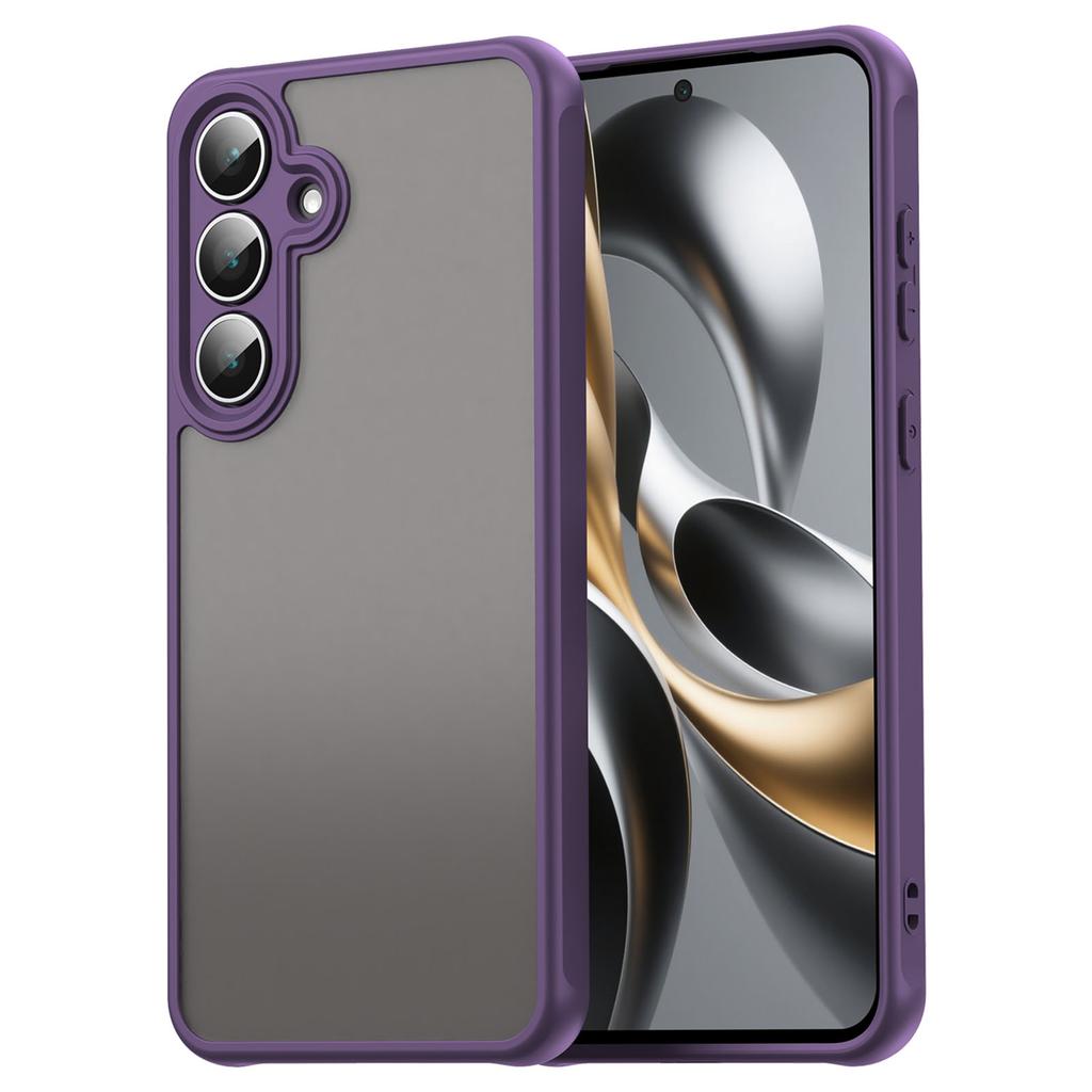 For Samsung Galaxy S25 FE Case Drop Proof Airbags Frosted Translucent PC+TPU Phone Back Cover