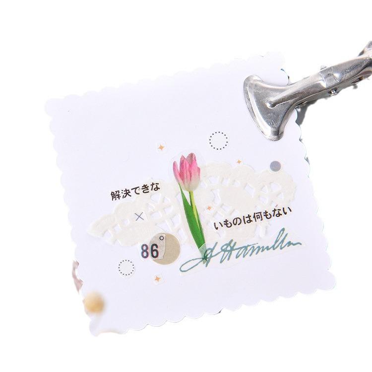 Floral Breeze Sugar Poem PET Sticker Pack: 40 Fresh Irregular DIY Floral Stickers In 6 Designs. Perfect for Diary Decoration!