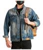 Xintang Men's 2025 American Retro Denim Motorcycle Jacket - High Street Rogue Style Streetwear