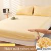 2025 Autumn/Winter New Single Milk Velvet Thickened Bed Sheet, Mattress Protective Cover, Coral Velvet Bed Shee