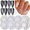 Mix Sizes White Nail Art Tip Half Pearls 3D Nail Beads Stone Rhinestone Decoration In Wheel DIY Beauty Decor Manicure Supply