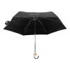 6 Ribs Umbrella Sun Protection UPF50 Impact Cloth Portable Folding Umbrella for Sunny Rainy Black