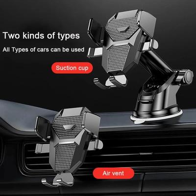 Przyssawka Regulowany Uchwyt Samochodowy Telefonu Air Vent Clip Mount Mobile Cell Stand For iPhone15 Xiaomi GPS Mount Phone Stand Accessories