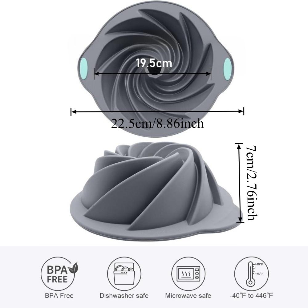 Nonstick Silicone Cake Mold Chiffon Baking Tool Easy to Clean Baking Pan for Homemade Desserts Pastry Baking Accessories