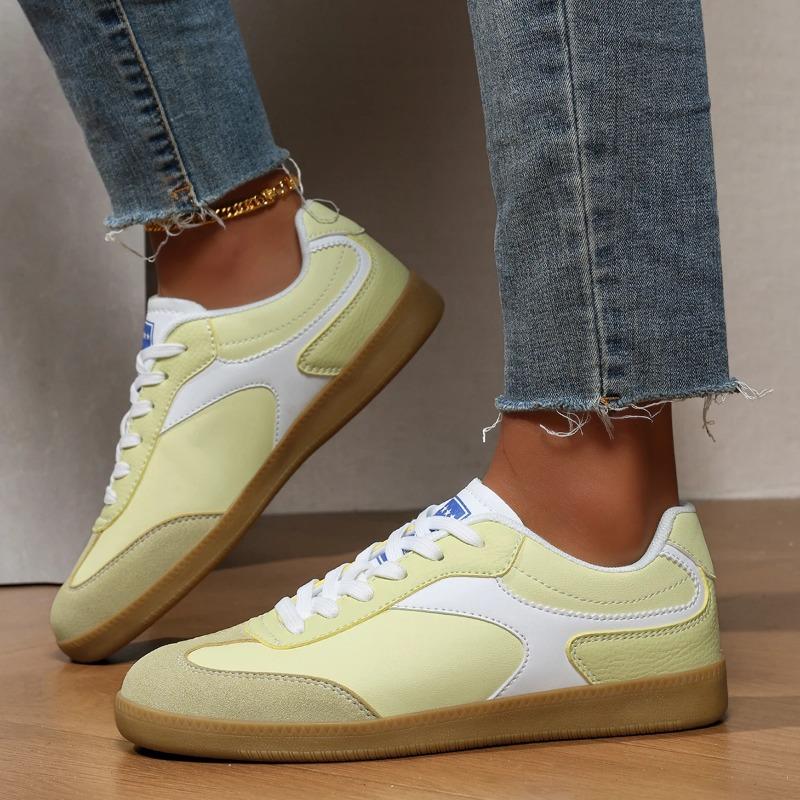 Women Casual Shoes Lace Up Fashion Flats Shoes Flat Outdoor Board Walking Female White PU Leather Sneakers Luxury Thick Sole