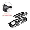 Pair Honeycomb Front Fog Lamp Cover Grille Grill Fit A5 2007-2011