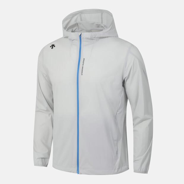Descente Running Airglider Lightweight Windbreaker Jacket Grey Sr223Rwb41 (A Type)