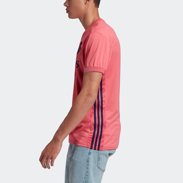 Ανδρικό T-Shirt Φανέλα adidas 20-21 Σεζόν Ρεάλ Μαδρίτης Εκτός Έδρας Κοντομάνικο Ροζ GI6463
