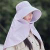Wide Brimmed Sun Hat For Women Lady Adjustable Breathable Fabric Sun Protection Outdoor Fishing Hat Beach Travel