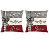 2Pcs 45x45cm Xmas Throw Pillow Case Microfiber Pillow Shell Sofa Pillowcase  Children