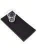Leeseph PVC Coasters Dish Drying Mat Bar Service Mat Minimalist Rectangle Dish Drainer Mat Bartender Countertop Accessories