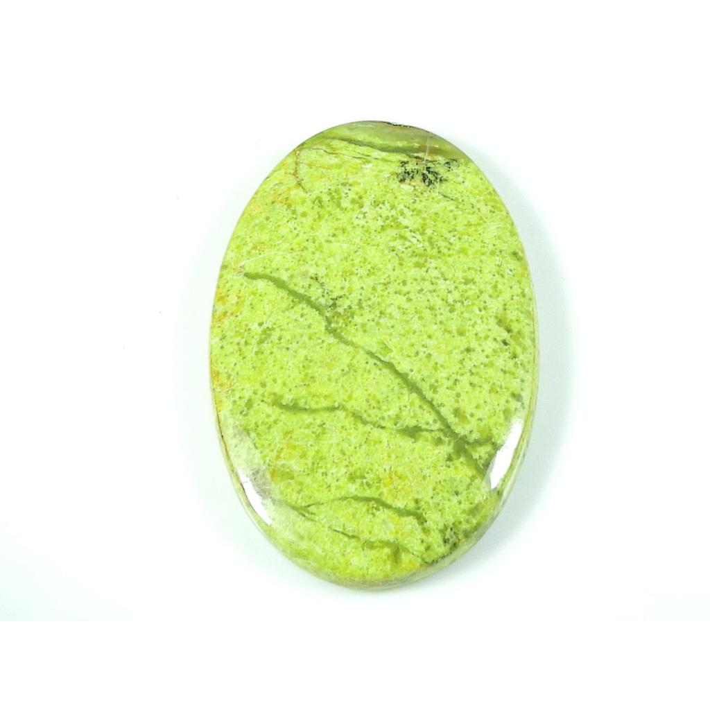 28X43X05 MM Natural Green Opal Oval Shape Cabochon Loose Gemstone 54Cts. SK-4727