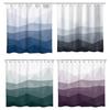 Abstract Print Shower Curtain Machine Washable Fabric with 12pcs Hook 1.8x1.8meter for Bathroom Upgrades Decors