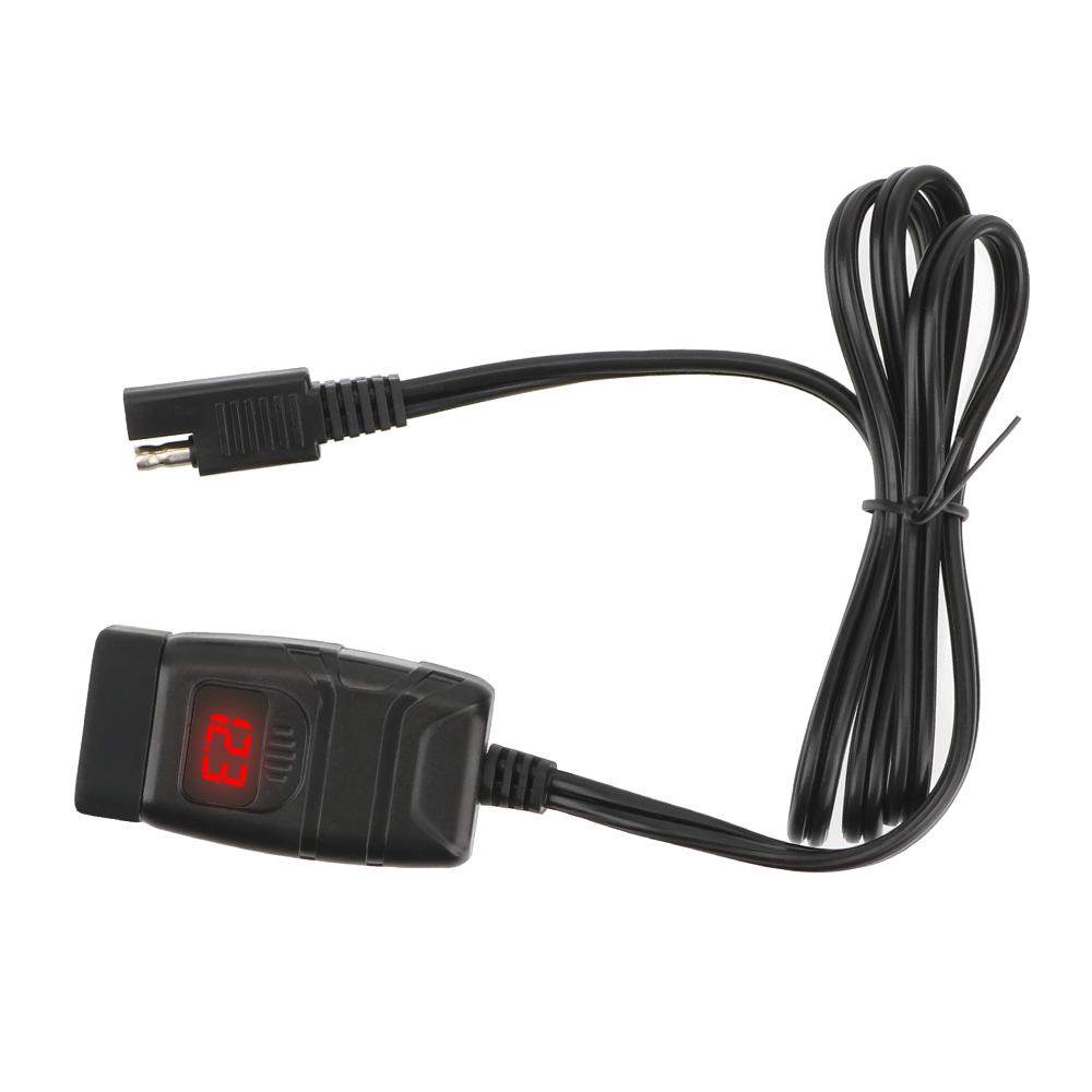 Vehicle-mounted Motorcycle Quick Charger Digital Voltmeter Adapter Dual USB Charger QC 3.0 Moto Accessories Waterproof Dustproof