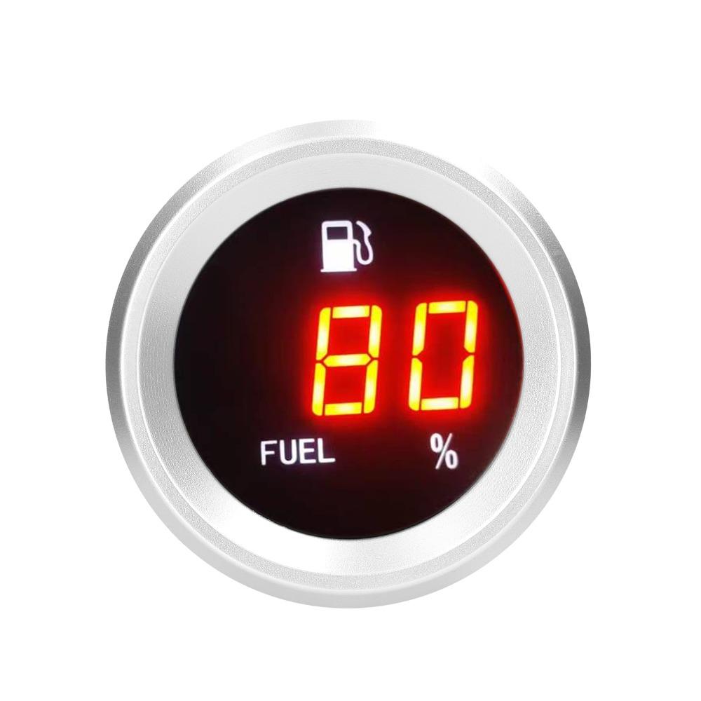 Waterproof Fuel Level Gauge 52mm Digital Fuel Gauge Digital Car Fuel Meter RV
