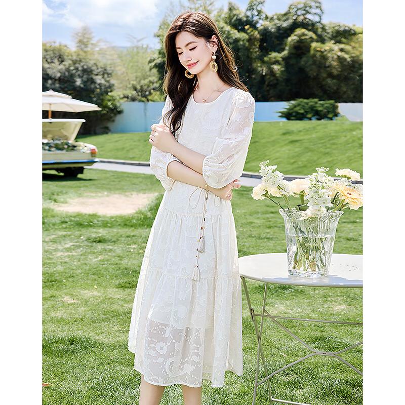 Si Shui Nian Hua Elegant Petite A-Line Summer Dress