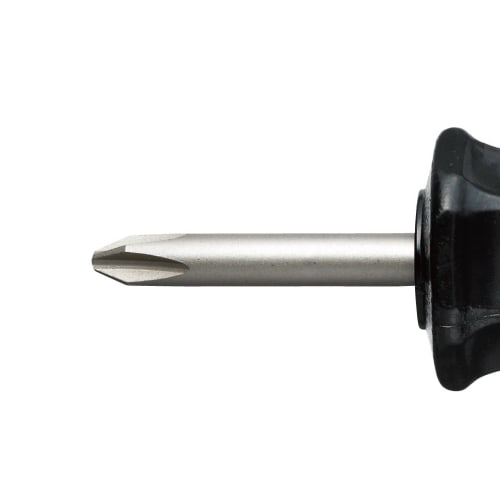 HOZAN Stubby Driver, Easy To Use In Narrow Spaces, Overall Length 83mm, Tip Size +No.2, D-69