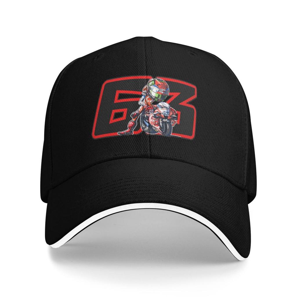 Unisex Baseball Hats Pecco Bagnaia  Outdoor Streetwear Summer Sports Baseball Caps Hip Hop Cap Casquette Polychromatic Hats