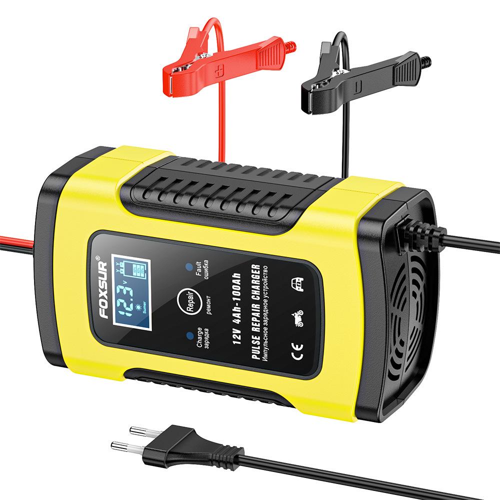 12V 5A Pulsladegerät mit LCD-Anzeige für Motorräder und Autos