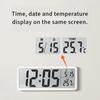 Humidity LCD Digital Wall Clock Temperature Desktop Clock Digital Wall Clock  Home Decor