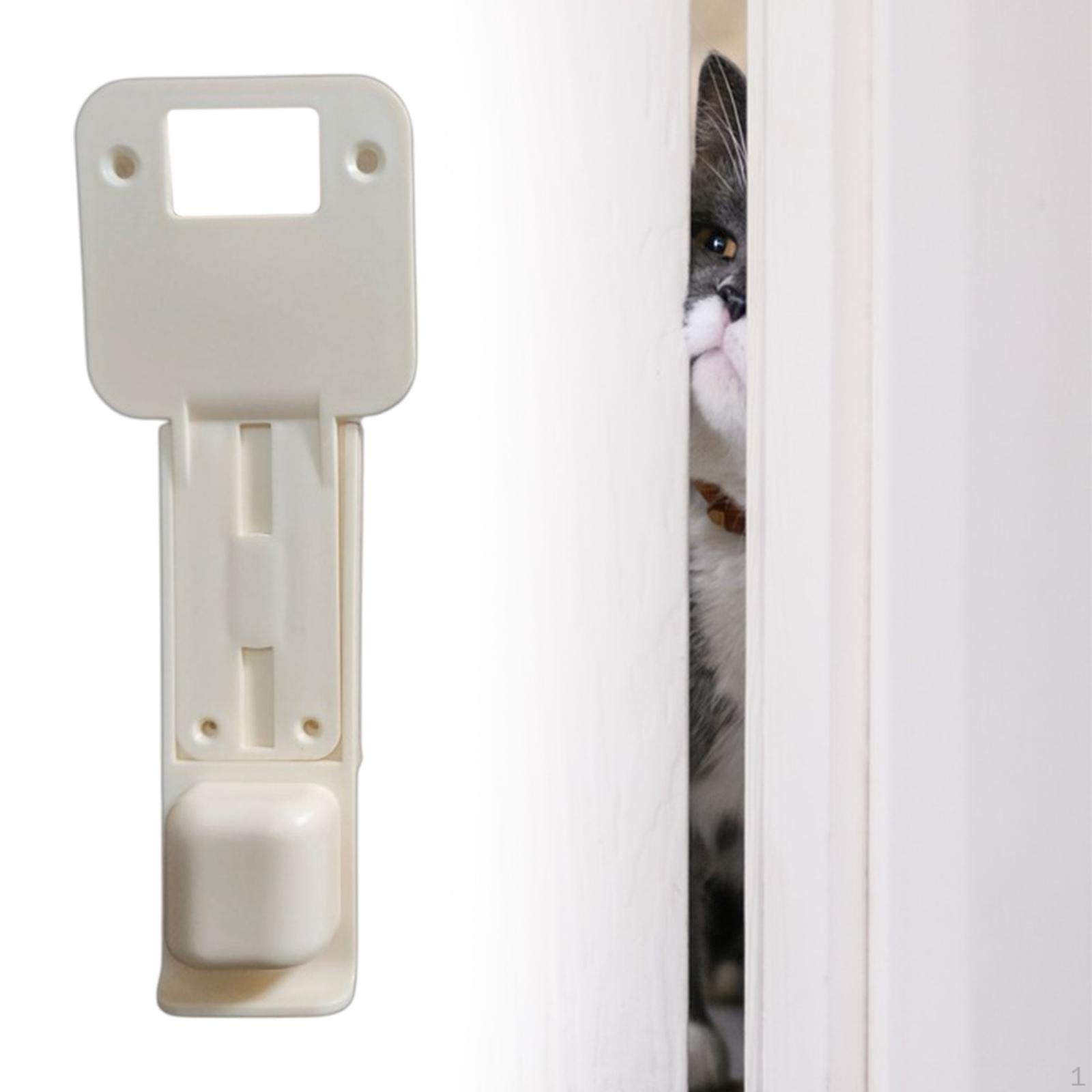 

Дверной замок для кошки, регулируемый, легко устанавливается, подходит для домашних животных, не дает собаке доставать мусор и еду бежевый