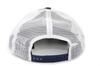 New Era Trucker Cap Low Profile Snapback In Deep Navy/White