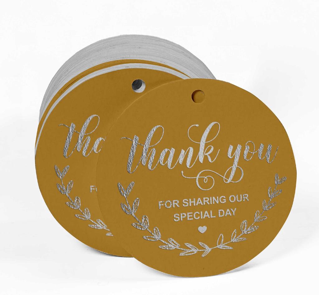 Inkdotpot Thank You For Sharing Our Special Day Bridal Shower-Baby Shower-Retirement-Wedding-Birthday Bottle Tag
