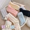 Plush Socks Women's Autumn and Winter Tube Socks Piled Thickened Warm Home Sleeping Socks Fluffy Twist Cotton Socks Winter